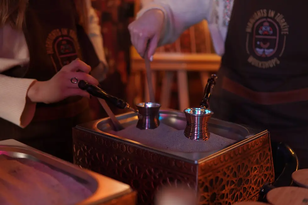 turkish coffee making
