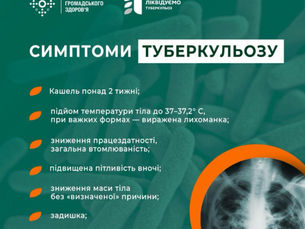 ТУБЕРКУЛЬОЗ: ЗАХВОРІТИ МОЖЕ КОЖЕН