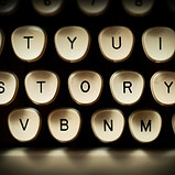 Typewriter Keys Close-Up