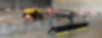 Outside concrete slabs