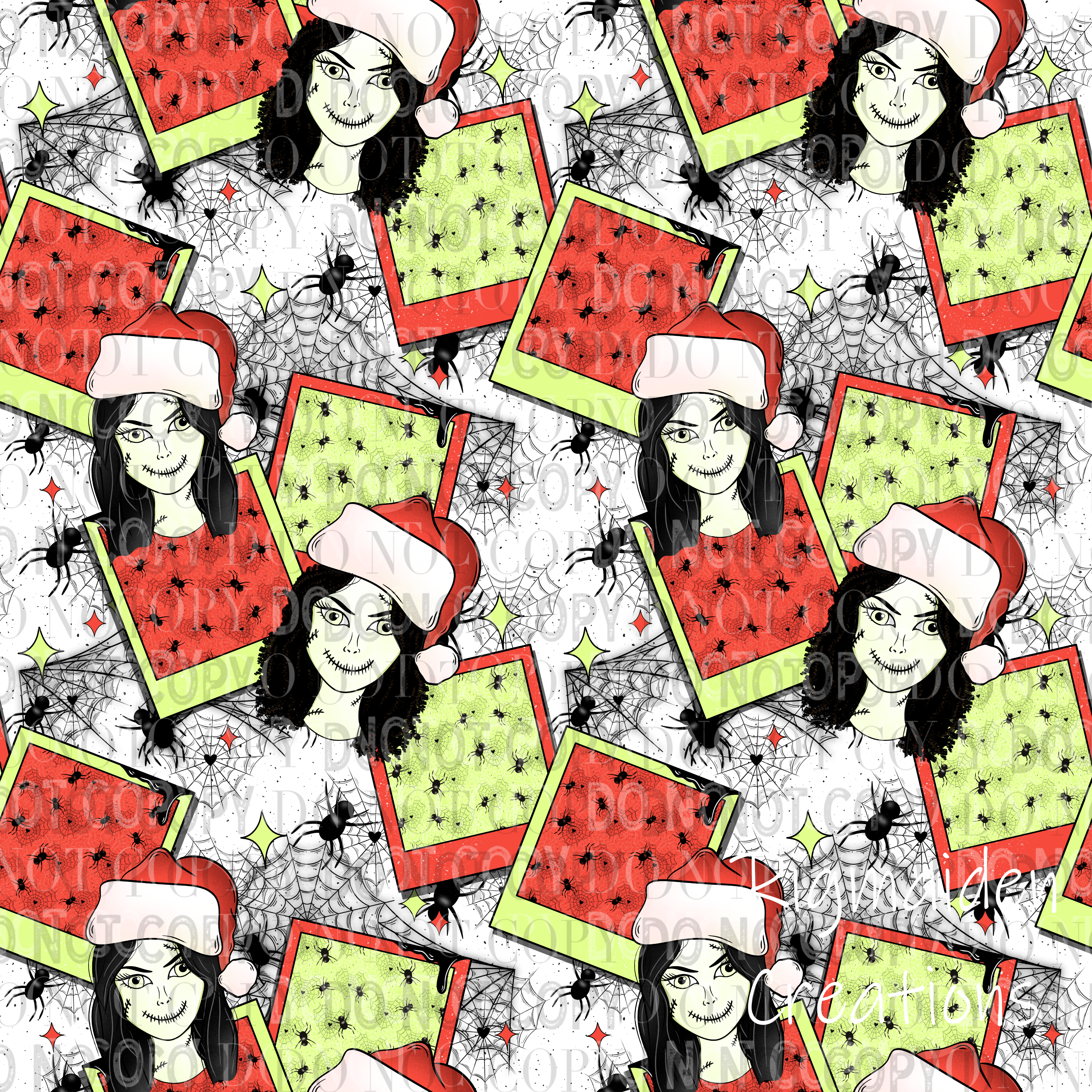 Zombie Babe  Patterned Vinyl 12x12