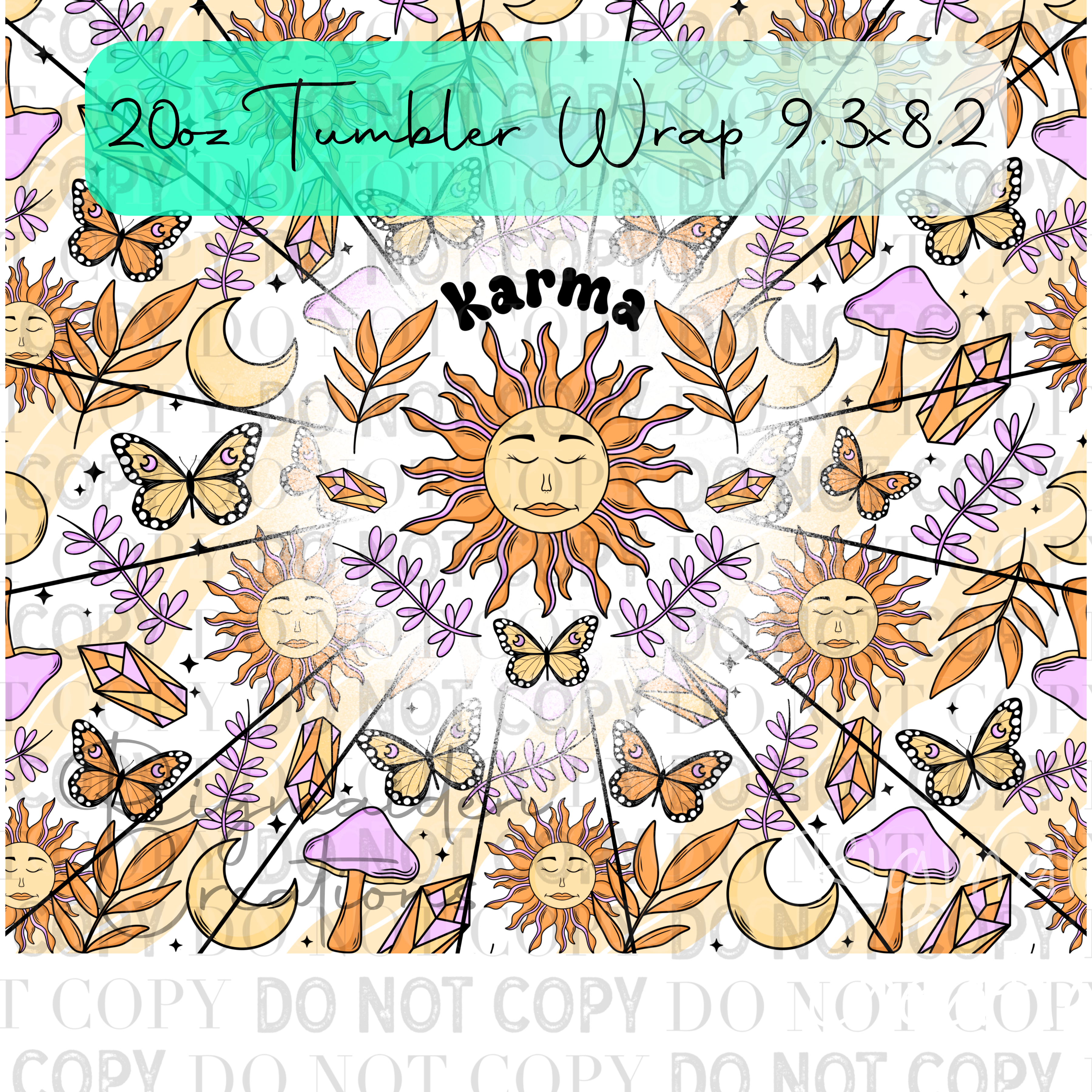 Karma Sun 20oz Tumbler Wrap