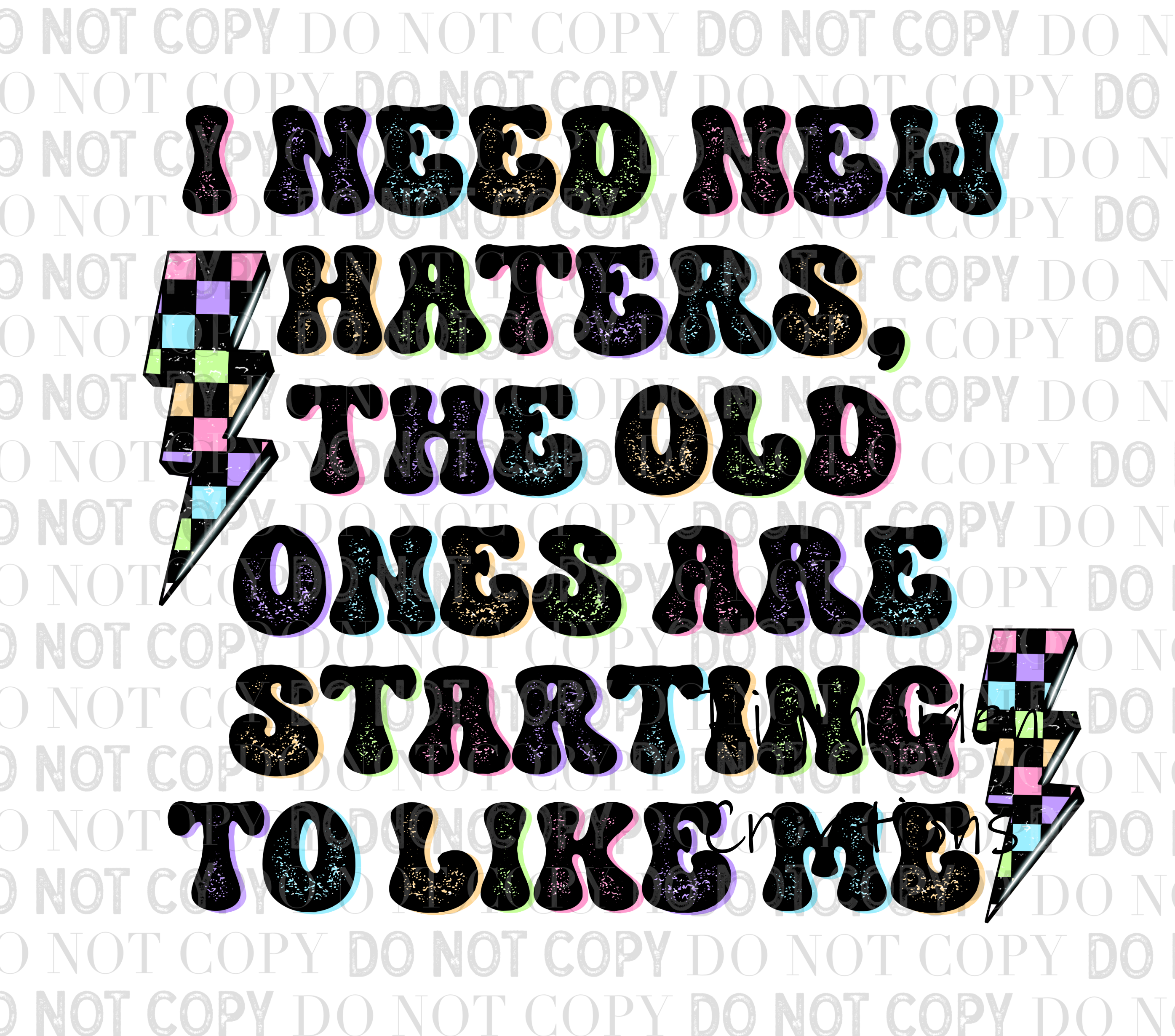 New Haters 3.5" Clear Vinyl Decal