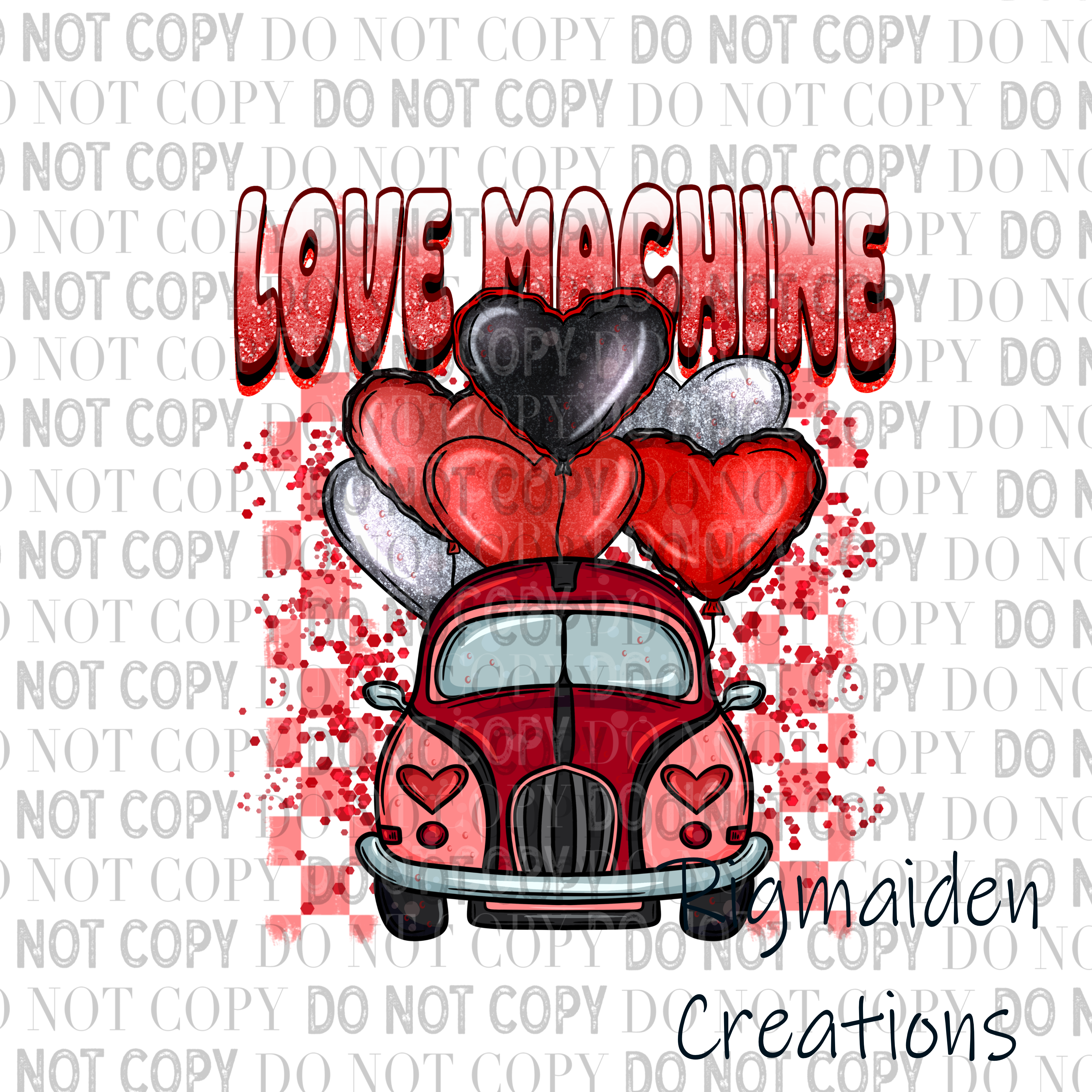 Love Machine 3.5" Clear Vinyl Decal