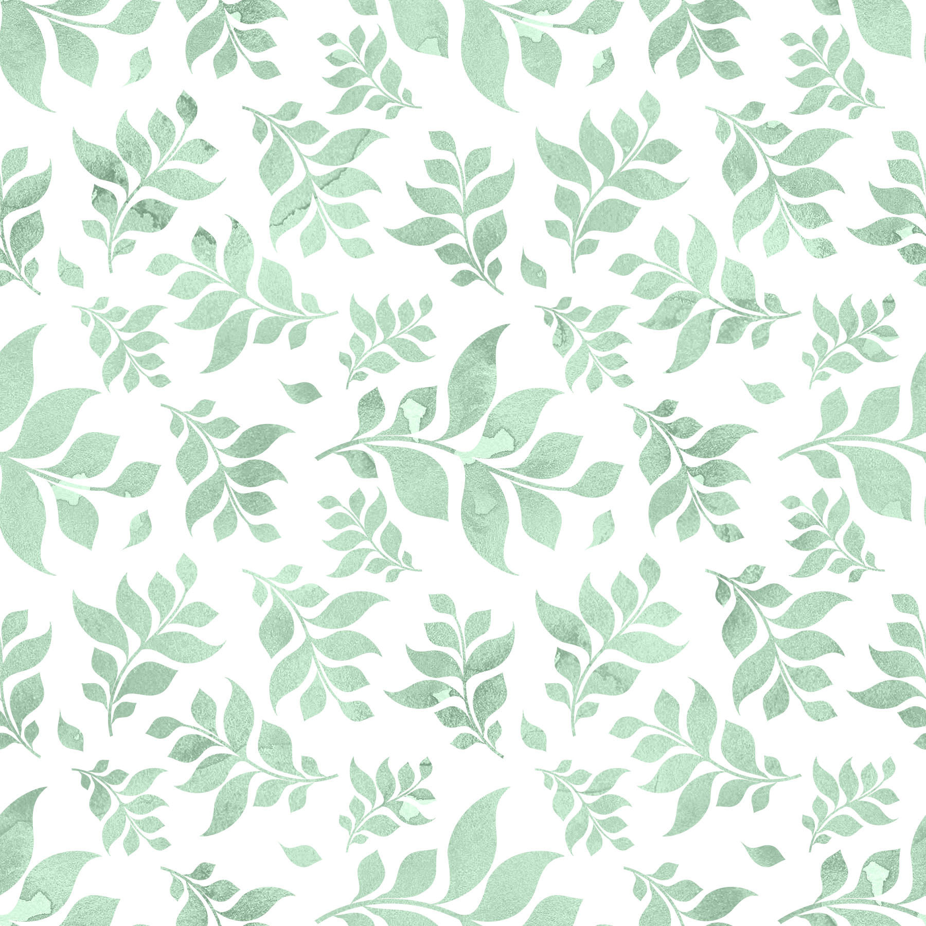 Floral Mint Patterned Vinyl 12x12