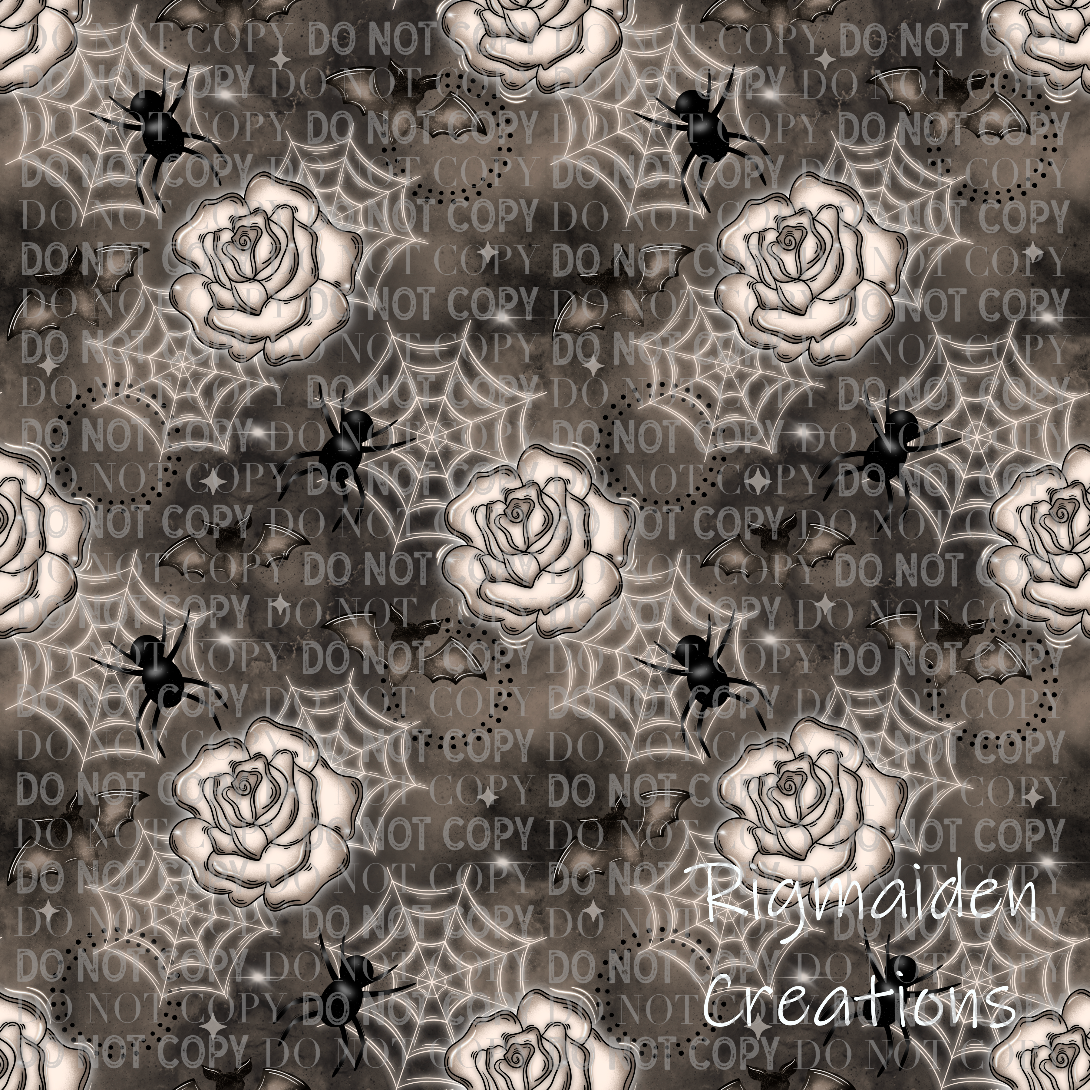 Floral Webs Patterned Vinyl 12x12