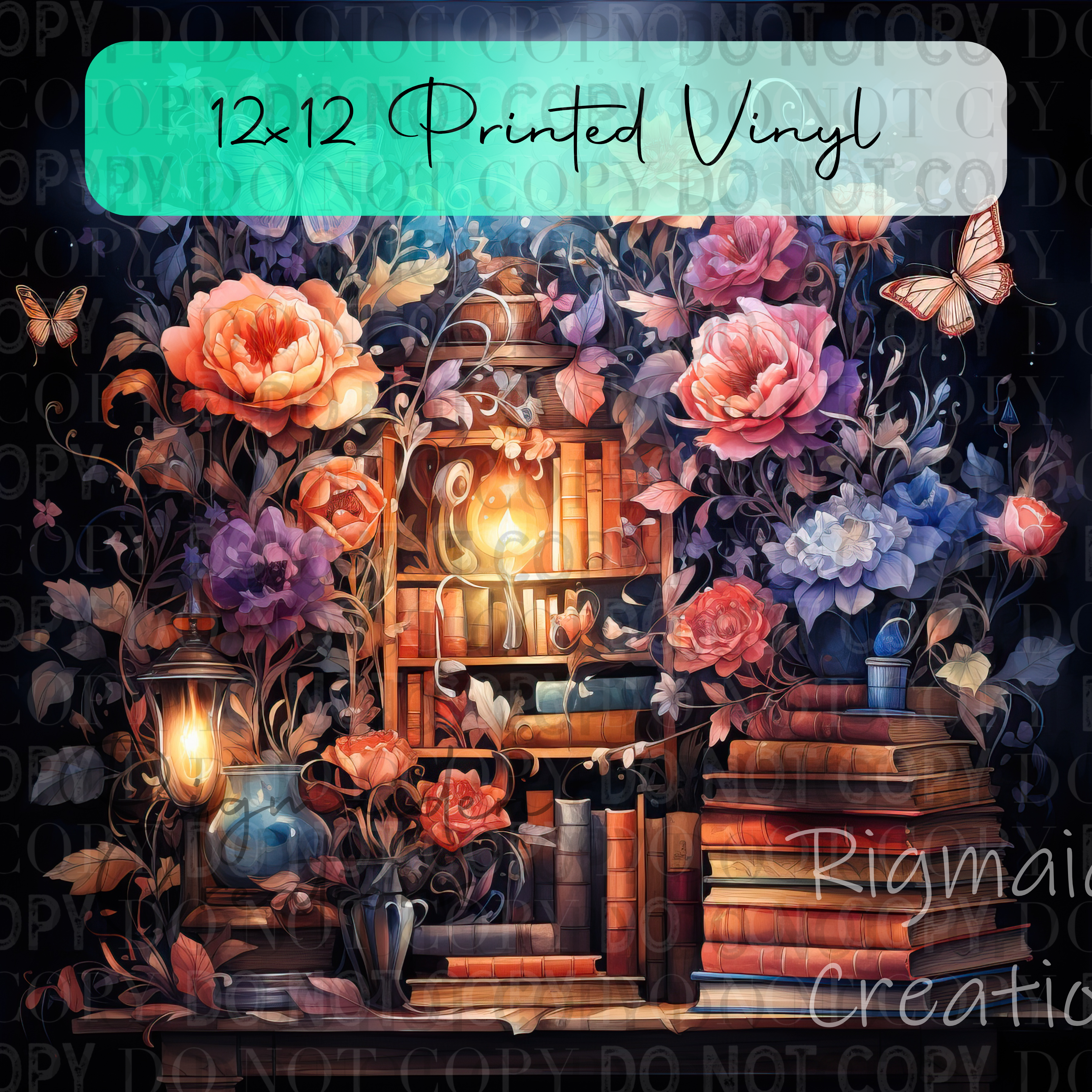 Butterfly Books 2 Patterned Vinyl 12x12