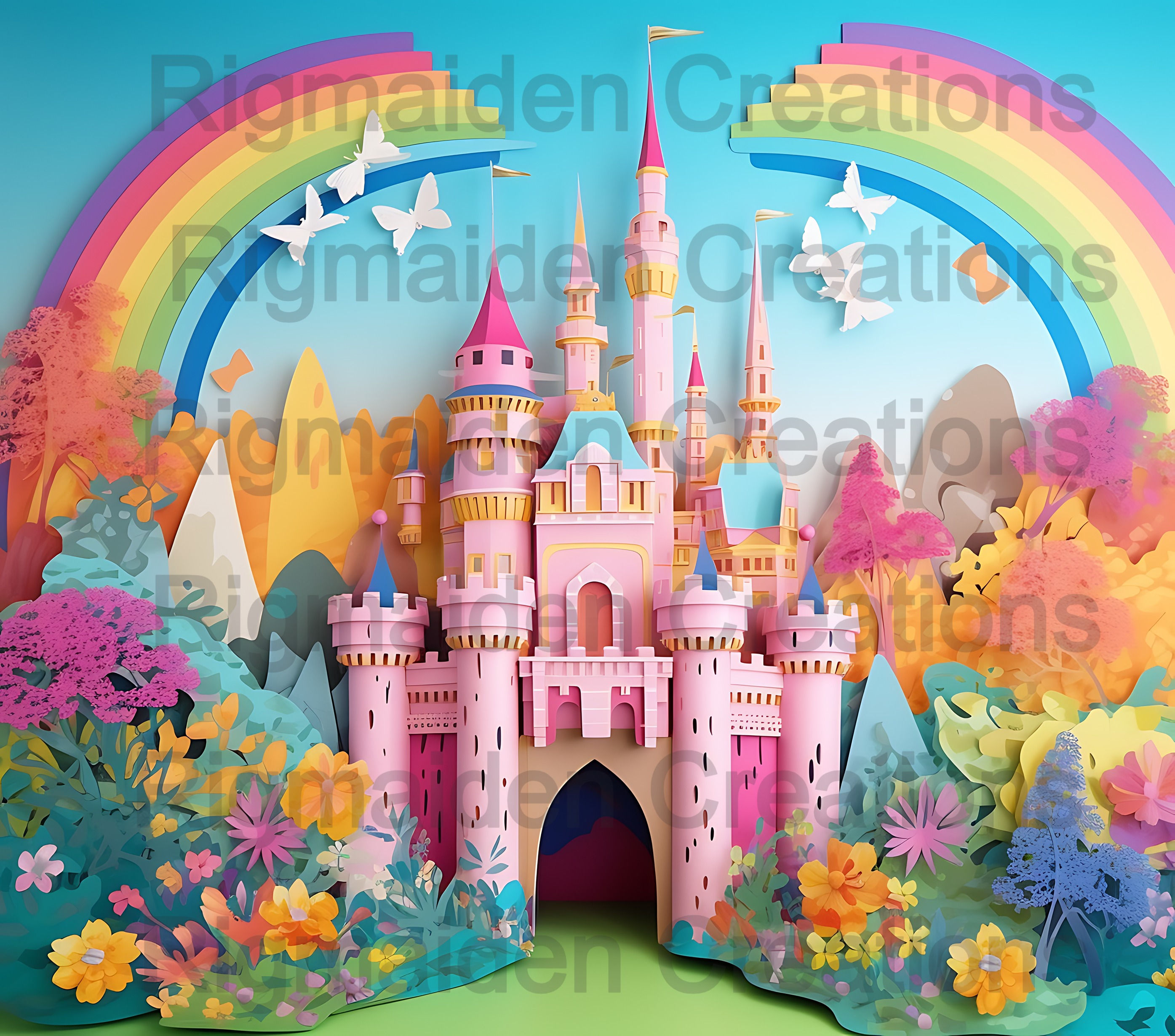 Pink Castle 20oz Tumbler Wrap