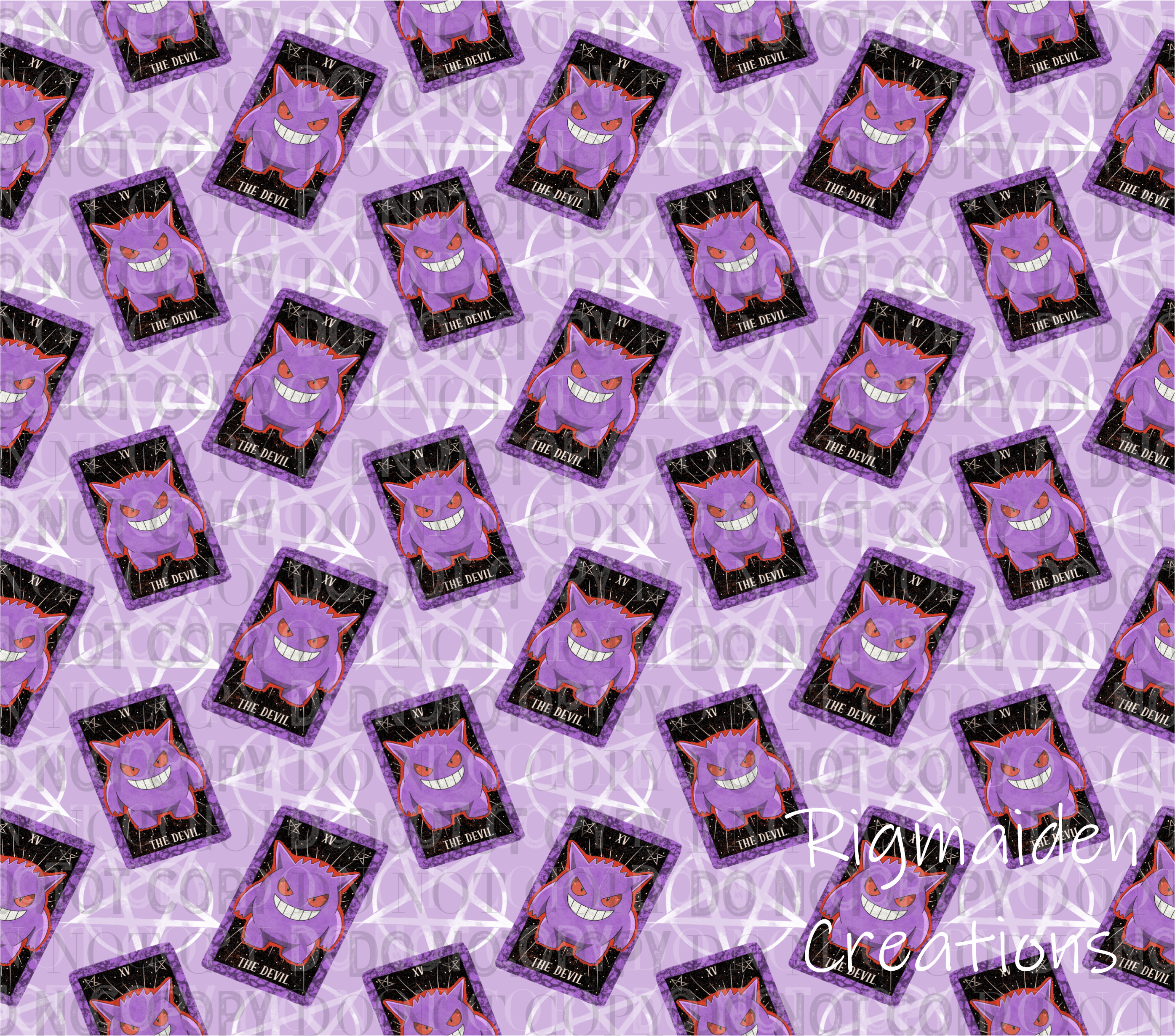 Gengar White 20oz Tumbler Wrap