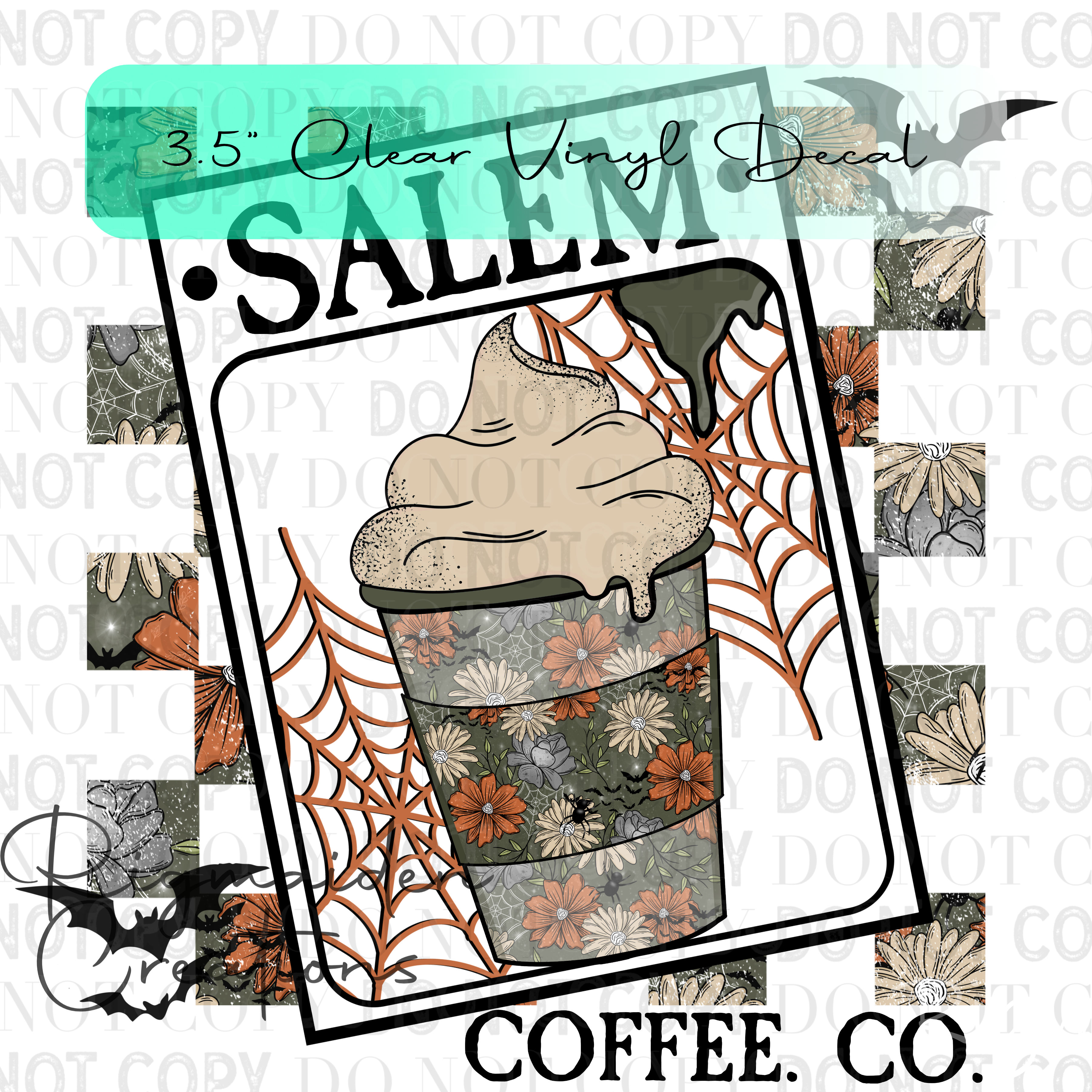 Salem Coffee Co 3.5" Clear Vinyl Decal
