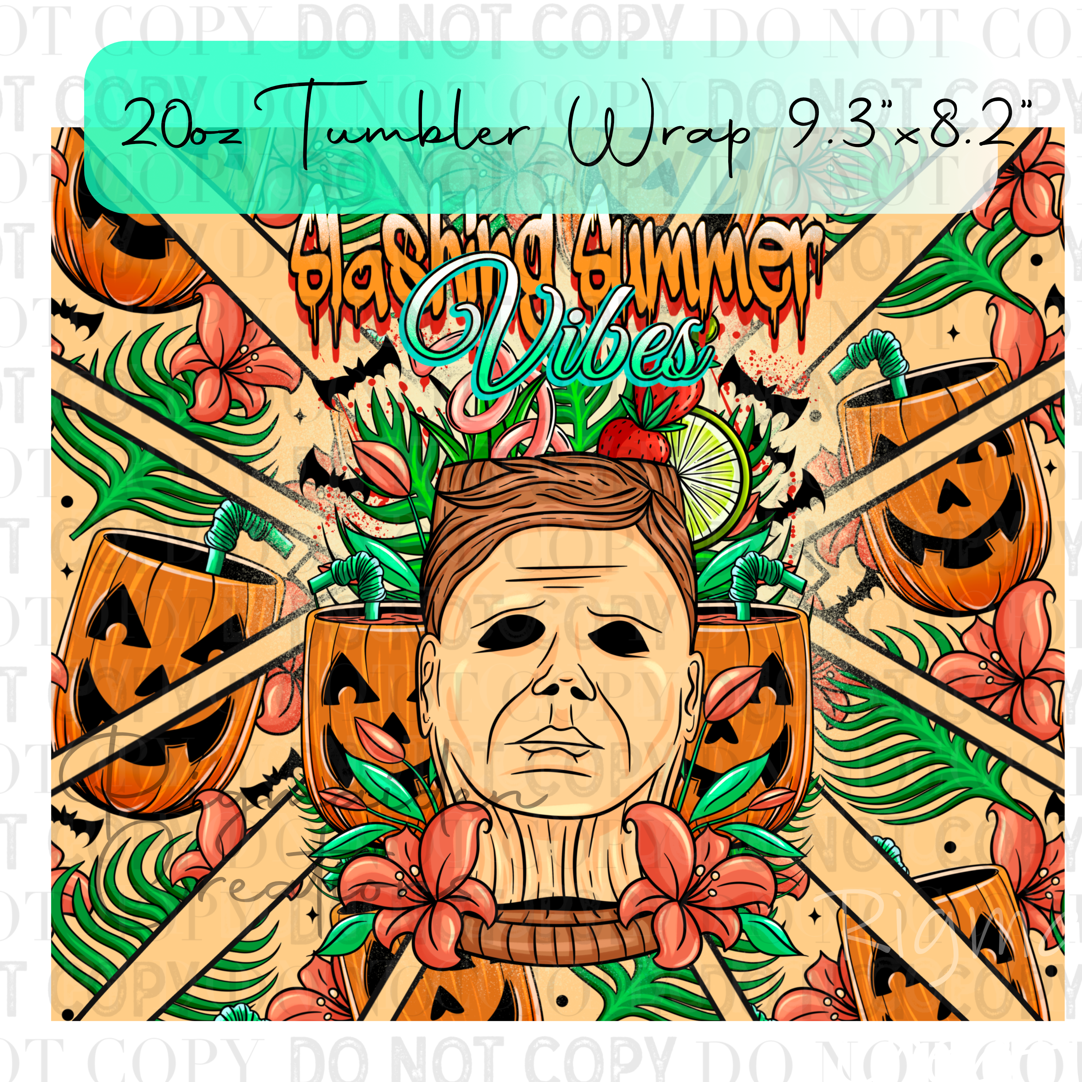 Myers Tiki Terror 20oz Tumbler Wrap