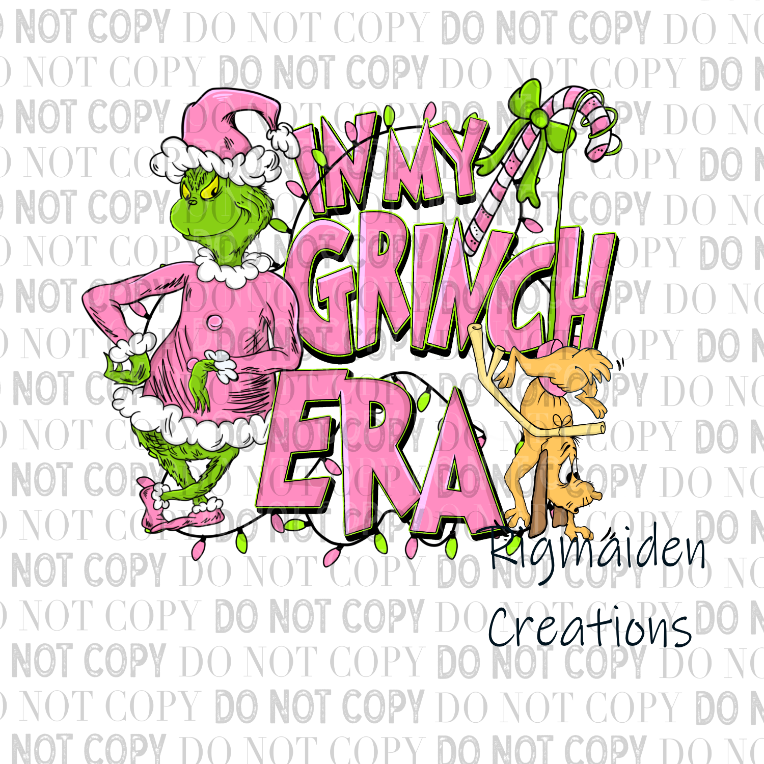 Grinch Era 3.5" Clear Vinyl Decal