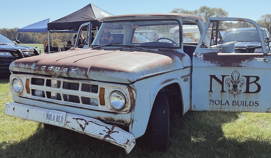 NOLS Build & Design blue truck