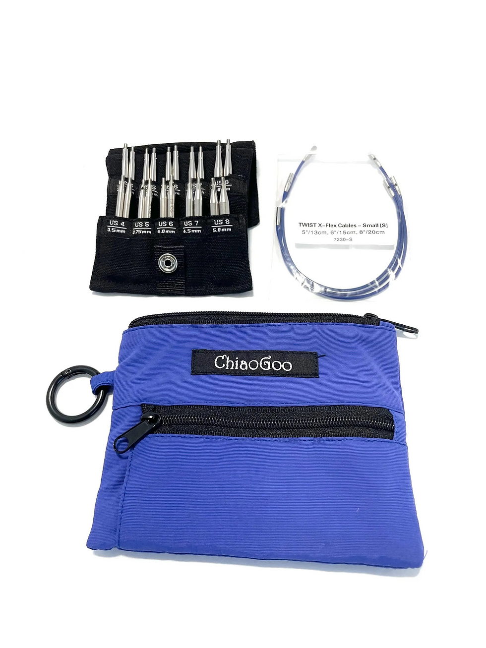 Thumbnail: Chiaogoo Knitting Needle Chiaogoo SHORTIE TWIST Red Blue Yellow Shortie Mini Knitting Needle Shorti Set Small Circumference S