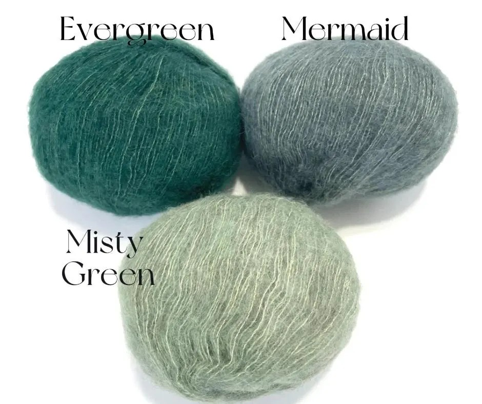 Thumbnail: Alpaca Silk Merino Wool Yak Holst Garn Lucia Lace best alternative for Mohair