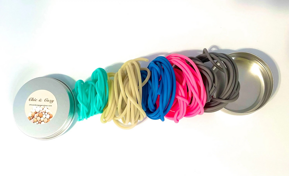 Thumbnail: Knitting Cords to put stitches on hold or to try on your in progress projects