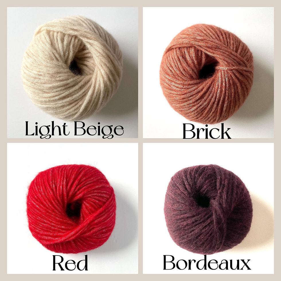 Thumbnail: Merino Alpaca Cotton Snefnug Neutral Colors by Camarose