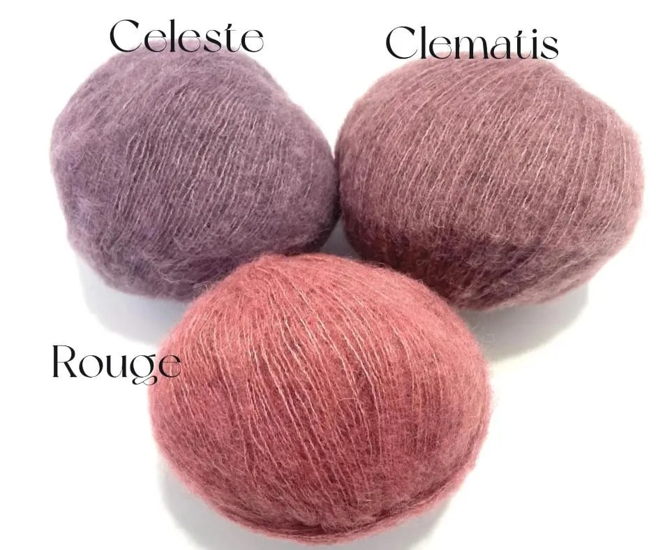 Thumbnail: Alpaca Silk Merino Wool Yak Holst Garn Lucia Lace best alternative for Mohair