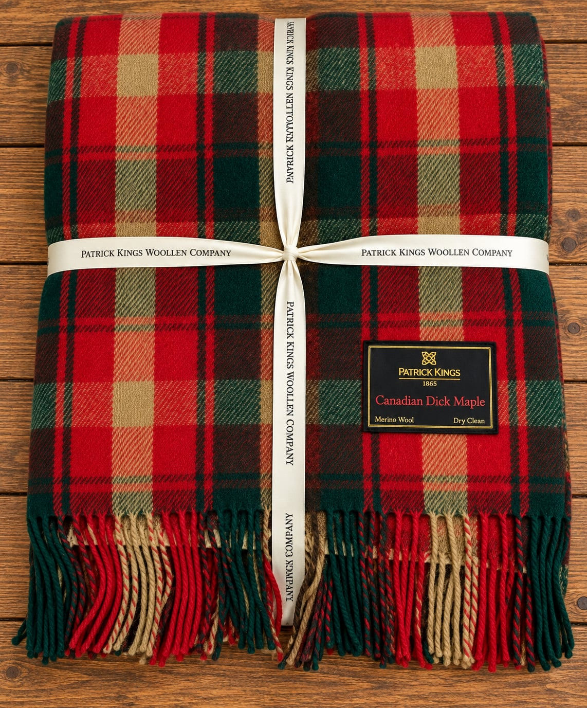 Canadian Dark Maple Wool Blanket