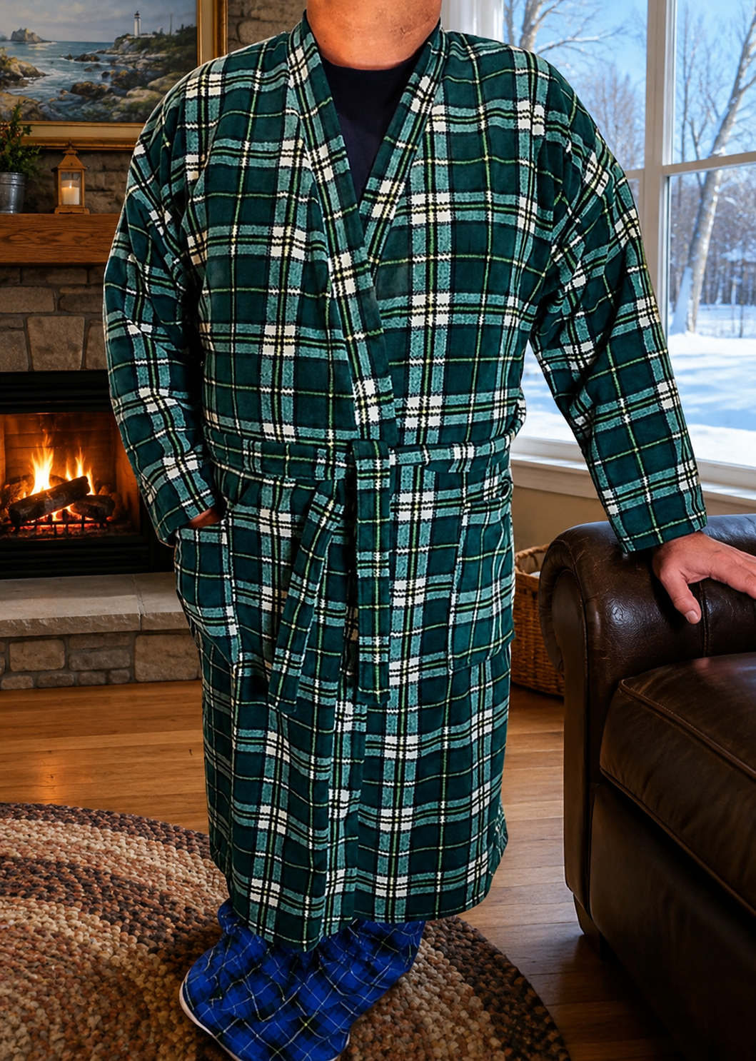 Fleece Tartan Robes