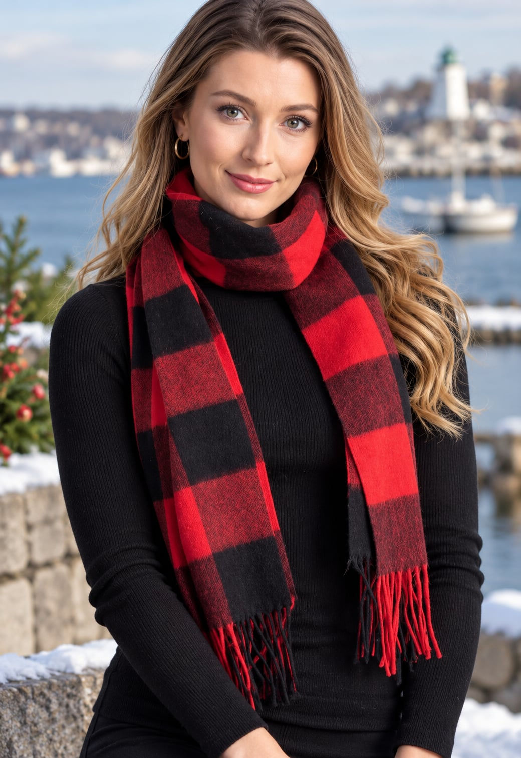 Buffalo Check Tartan Lambswool Scarf