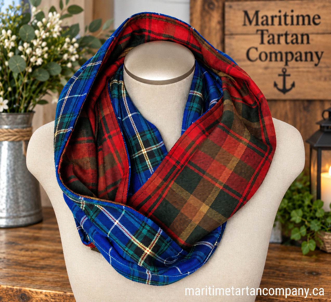 2 Tartan Scarves 5 foot or 6 foot