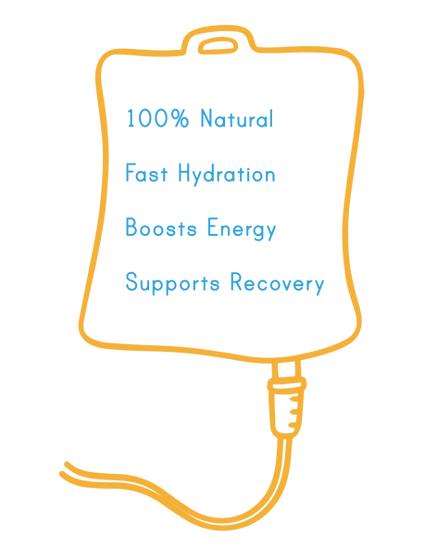 This is a digitally altered image of a medical IV bag. The label has been humorously changed to read: Product: Humanity Juice