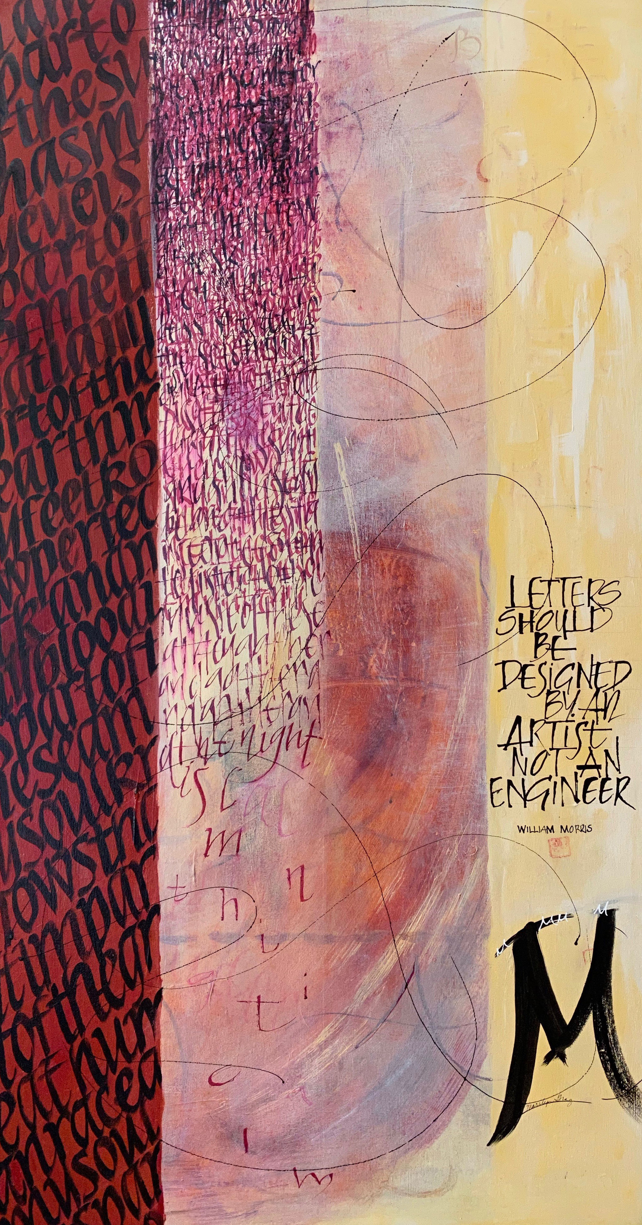 A Fine Line Between Marks and Lettering - Marilyn Gray