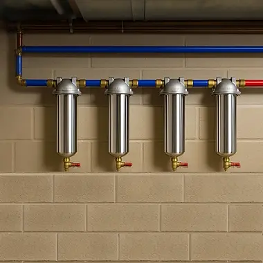 4 pieces of UPF-S10 installed together to realize multiple filtration purpose