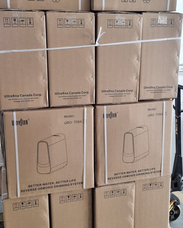 Stacked finished Ultrefina products