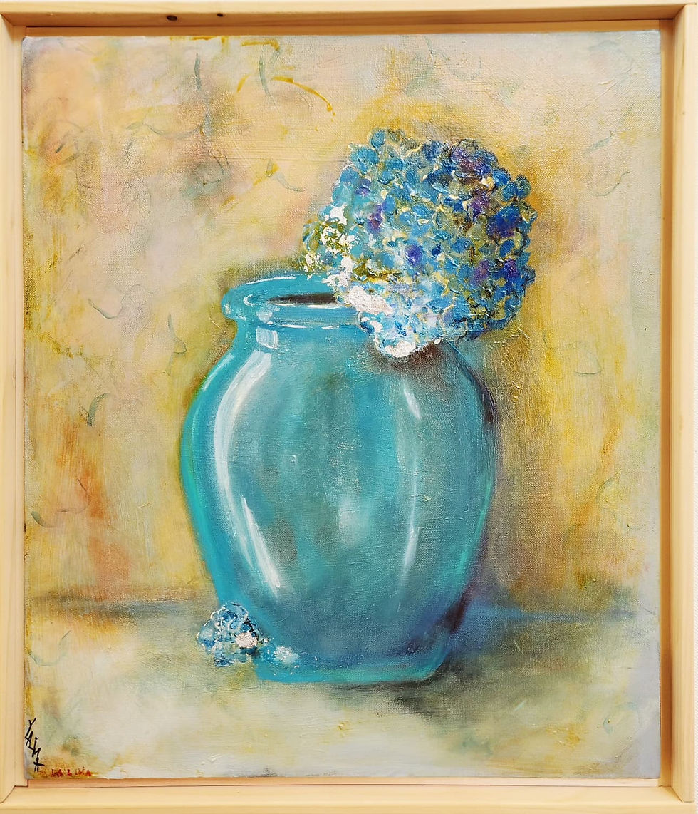 Water vessel- Hydrangea (Greek)