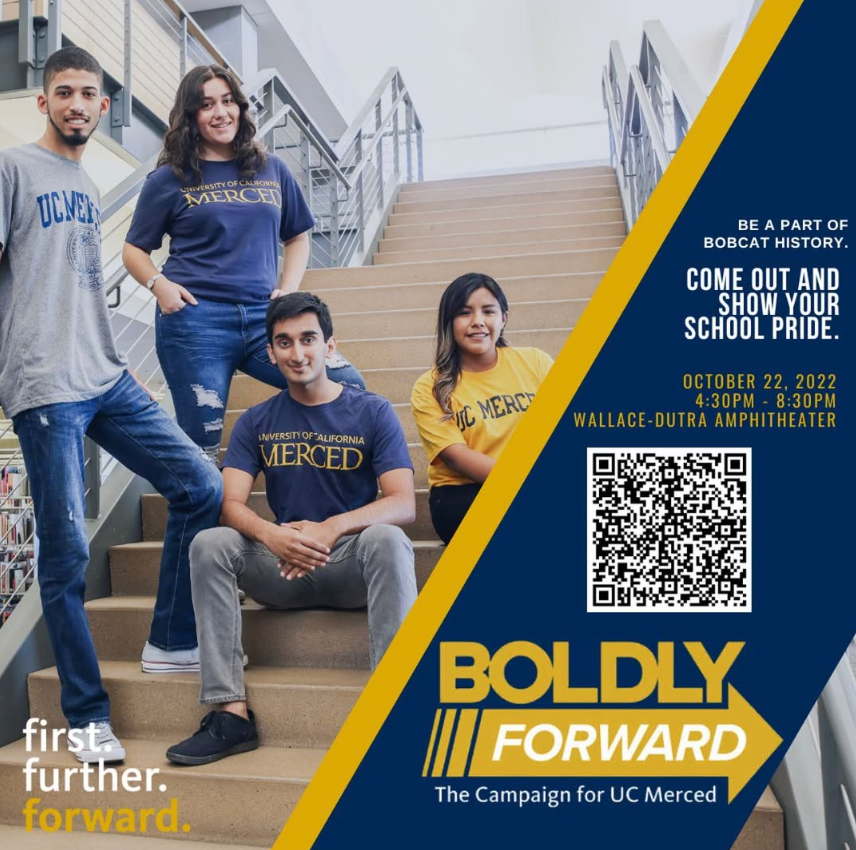 UC Merced Boldly Forward campaign design