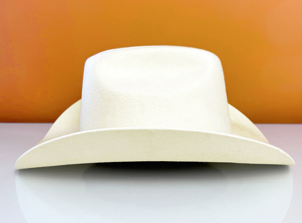 Thumbnail: Custom Cowboy Hat - OFF WHITE