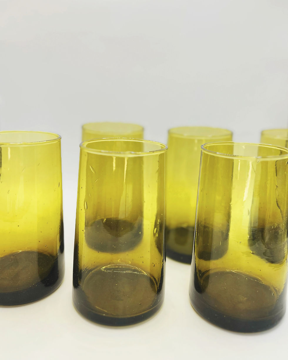 Thumbnail: Amber Cone Glassware