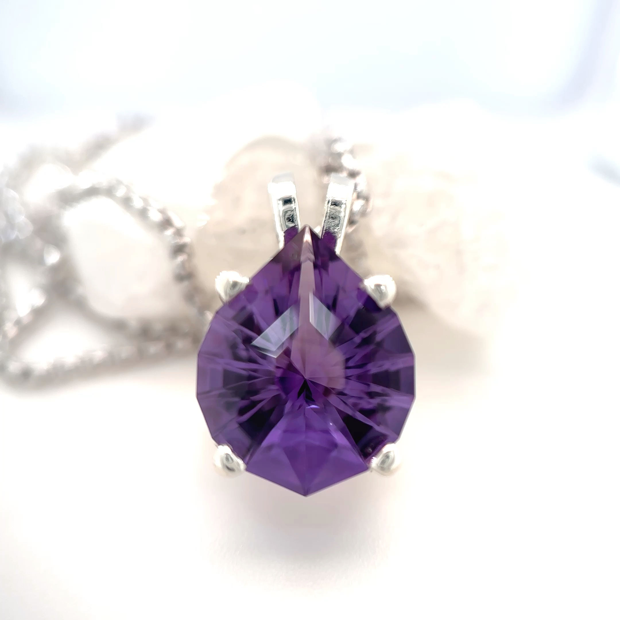 Amethyst Pendant in Sterling Silver