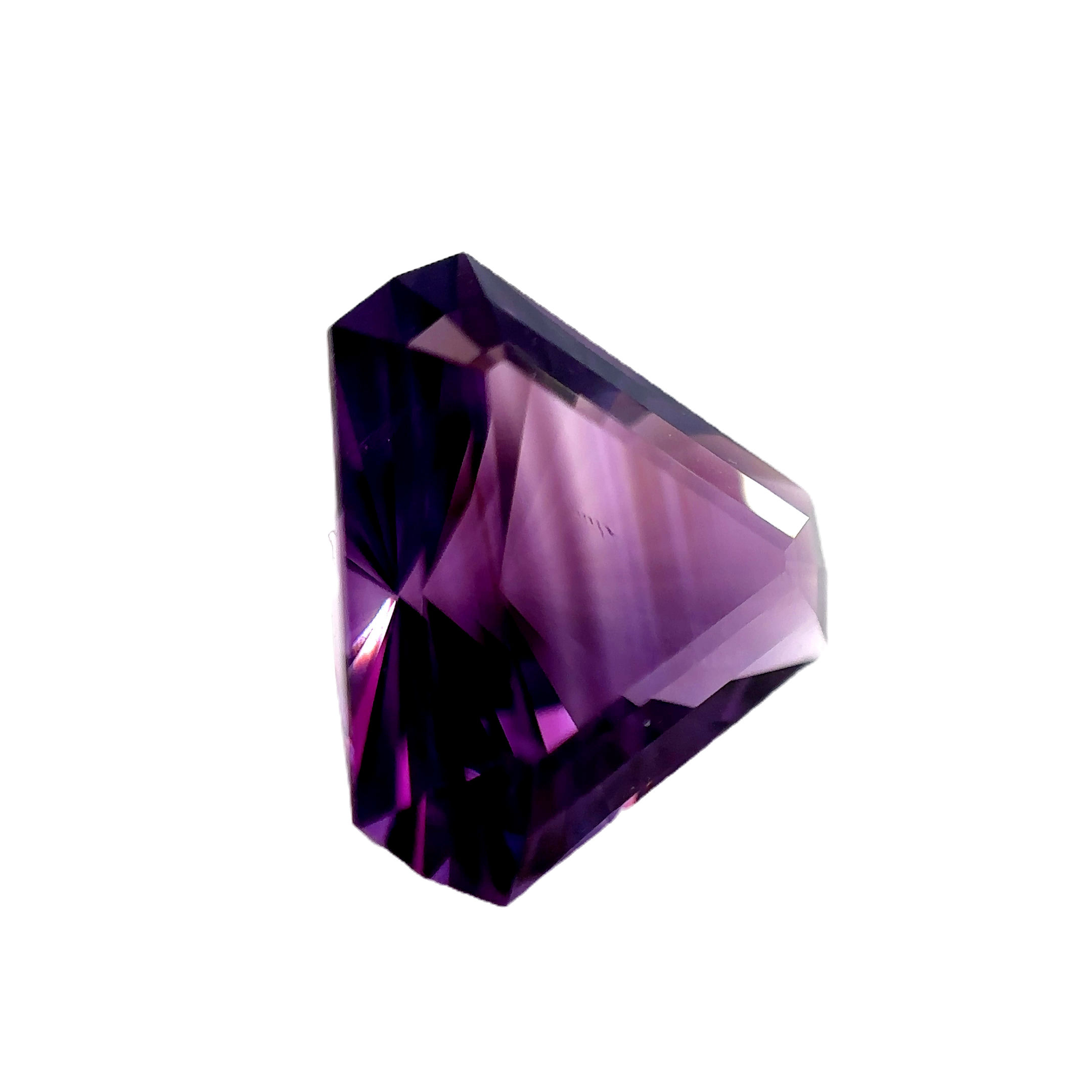 Amethyst, 10.0 cts. 14.4 × 14.4 mm, Trillion
