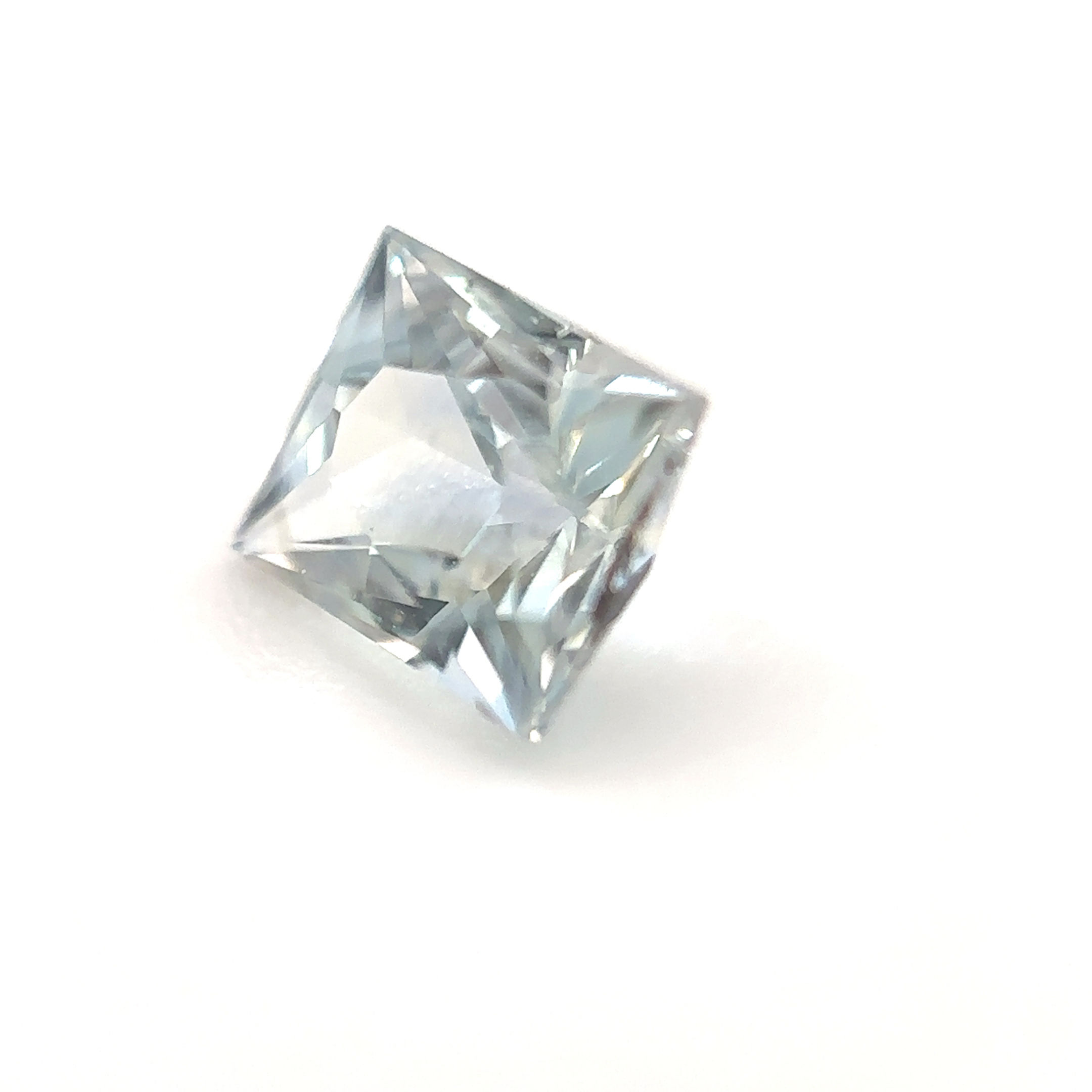 Icy Sapphire 0.71 cts. 4.8 x 4.1 mm, Baguette