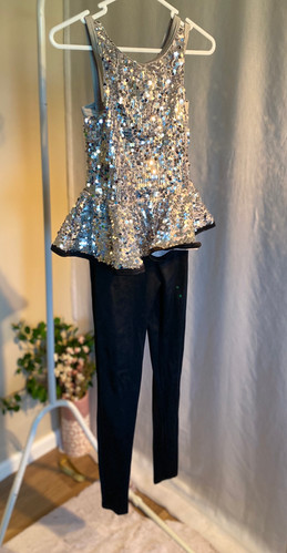Black & Silver Unitard | Dance Donators