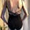 Thumbnail: Capezio Black V Neck Camisole Leotard