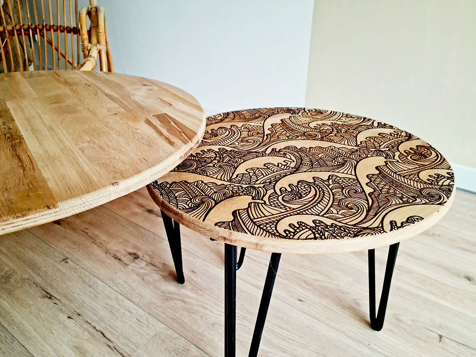 Miniature : Tables Gigognes en chêne "Jeffreys Bay"