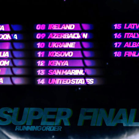 The running order of the Super Final revealed (42nd edition).