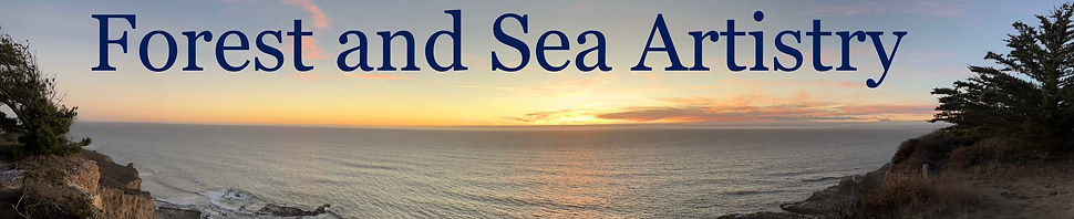 A sunset view from a Santa Cruz Mountains shore
