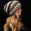 Thumbnail: Striped Black White and Grey Hat