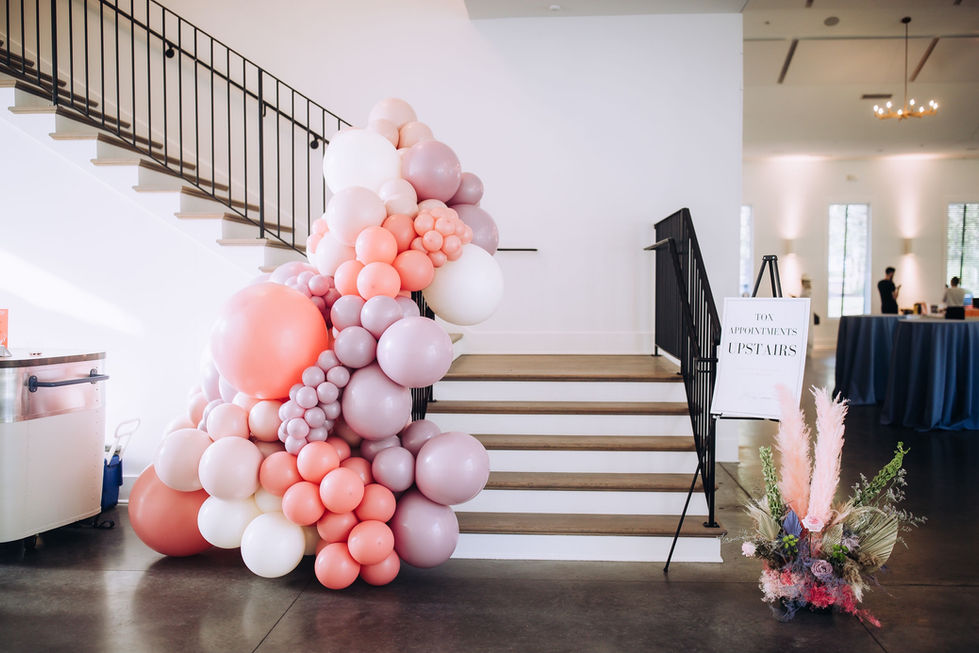 Honey at Hutton House - balloon installation on staircase