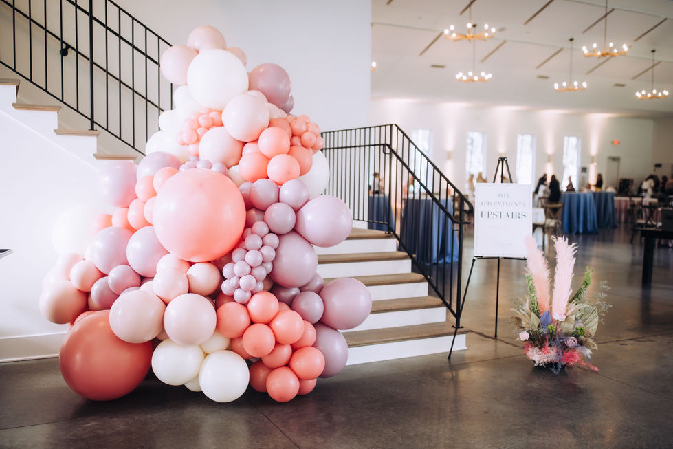 Honey at Hutton House - balloon installation near staircase