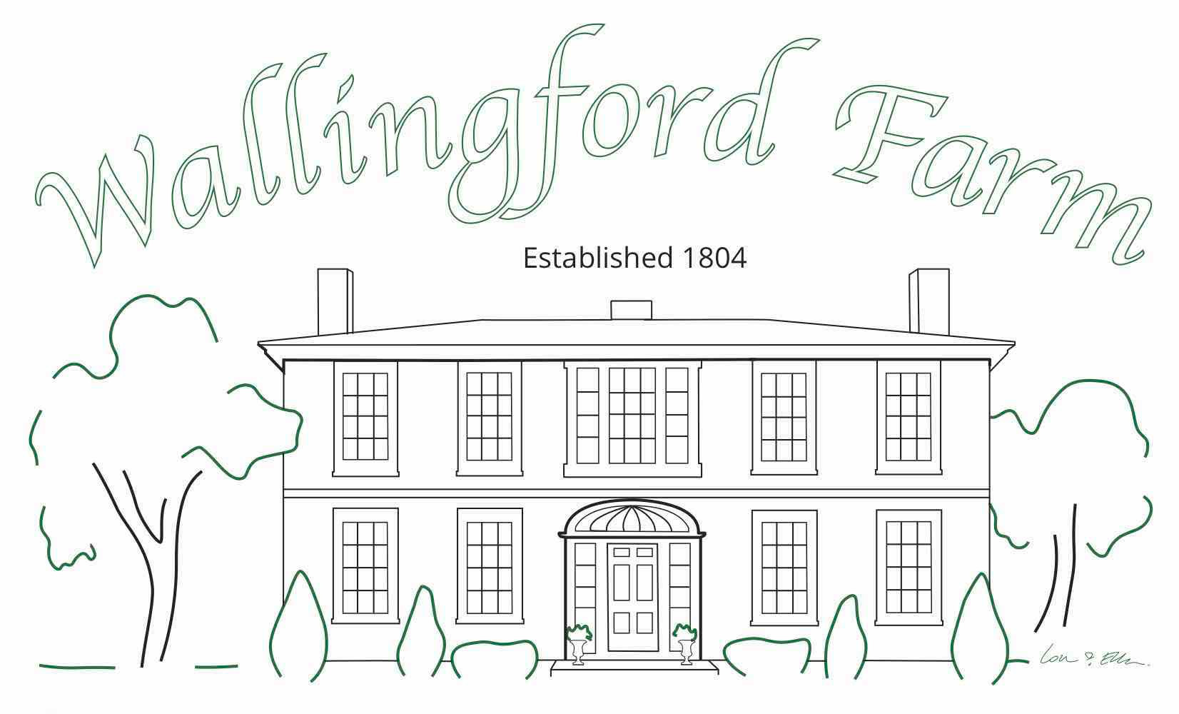 Farmhouse Coloring Page | Wallingford Farm