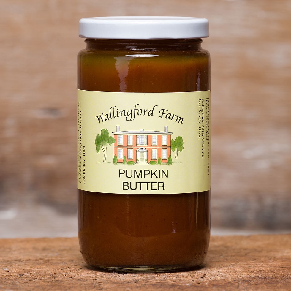 Jar of Wallingford Farm's Pumpkin Butter.