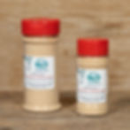 Cinnamon maple sugar in two sizes of jars