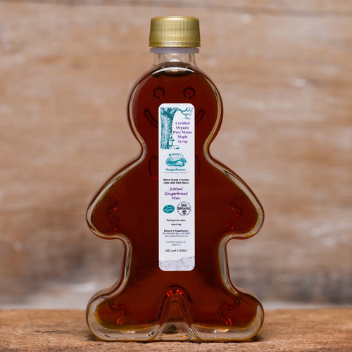 Organic Maple Syrup in Gingerbread Man Jar | Wallingford Farm