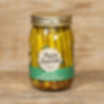 Jar of Spicy Dill Pickled Asparagus